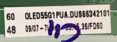 MAIN PARA SMART TV LG 4K / NUMERO DE PÀRTE EBU66342101 / EAX69517302 / 66342101 / 63517302 / 1JEBU010-0015 / RU1974A015 / DUS66342101 / MODELO OLED55G1PUA.DUSPLJR - Imagen 3